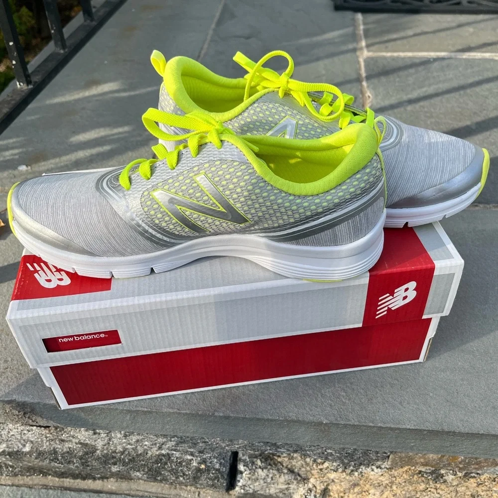 New Balance Cush grey & yellow sneakers - NWT - Picture 1 of 6